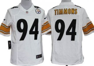 Nike Pittsburgh Steelers #94 Lawrence Timmons White Game Jersey