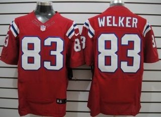 Nike New England Patriots #83 Wes Welker Red Elite Jersey