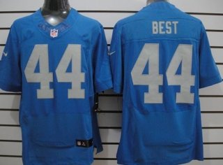 Nike Detroit Lions #44 Jahvid Best Navy Blue Elite Jersey