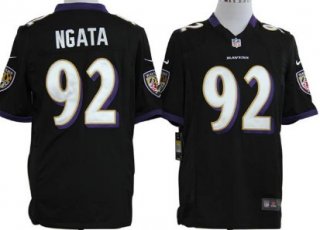 Nike Baltimore Ravens #92 Haloti Ngata Black Game Jersey