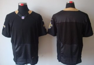 Nike New Orleans Saints Blank Black Elite Jersey