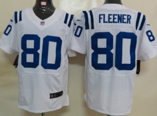 Nike Indianapolis Colts #80 Coby Fleener White Elite Jersey