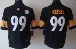 Nike Pittsburgh Steelers #99 Brett Keisel Black Limited Jersey