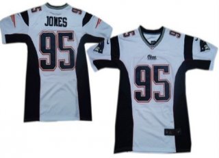 Nike New England Patriots #95 Chandler Jones White Elite Jersey