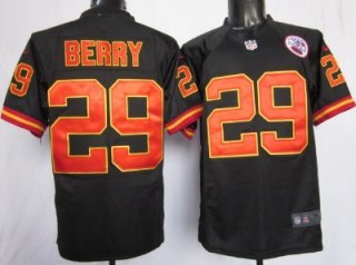 Nike Kansas City Chiefs #29 Eric Berry Black Game Jersey