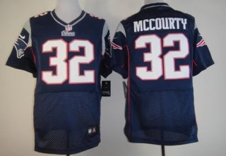 Nike New England Patriots #32 Devin McCourty Blue Elite Jersey