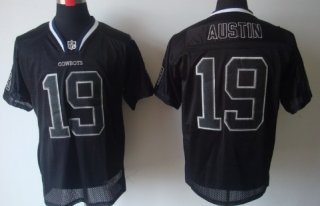 Nike Dallas Cowboys #19 Miles Austin Lights Out Black Elite Jersey