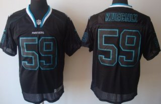 Nike Carolina Panthers #59 Luke Kuechly Lights Out Black Elite Jersey