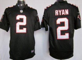 Nike Atlanta Falcons #2 Matt Ryan Black Game Jersey