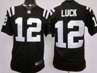 Nike Indianapolis Colts #12 Andrew Luck Black Game Jersey