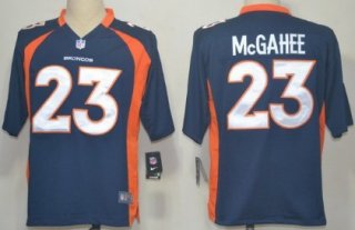 Nike Denver Broncos #23 Willis McGahee Blue Game Jersey