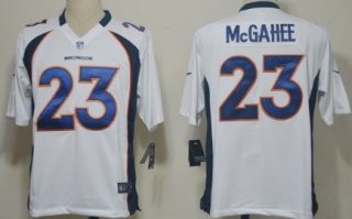 Nike Denver Broncos #23 Willis McGahee White Game Jersey