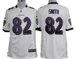 Nike Baltimore Ravens #82 Torrey Smith White Game Jersey