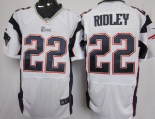 Nike New England Patriots #22 Stevan Ridley White Elite Jersey