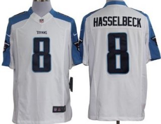 Nike Tennessee Titans #8 Matt Hasselbeck White Limited Jersey