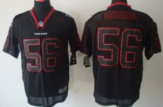 Nike Houston Texans #56 Brian Cushing Lights Out Black Elite Jersey