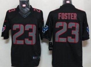 Nike Houston Texans #23 Arian Foster Black Impact Limited Jersey