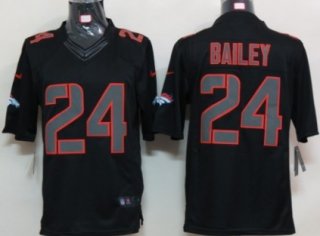 Nike Denver Broncos #24 Champ Bailey Black Impact Limited Jersey