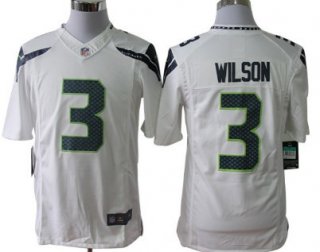 Nike Seattle Seahawks #3 Russell Wilson White Limited Jersey