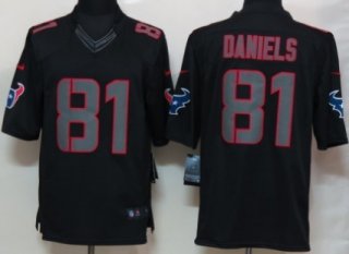 Nike Houston Texans #81 Owen Daniels Black Impact Limited Jersey