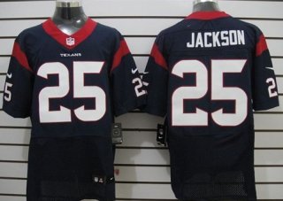 Nike Houston Texans #25 Kareem Jackson Blue Elite Jersey