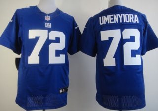 Nike New York Giants #72 Osi Umenyiora Blue Elite Jersey