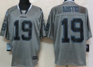 Nike Dallas Cowboys #19 Miles Austin Lights Out Gray Elite Jersey