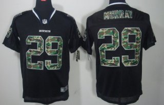 Nike Dallas Cowboys #29 DeMarco Murray Black With Camo Elite Jersey