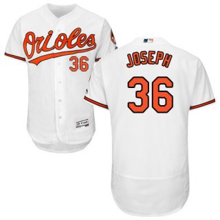 Baltimore Orioles 36 Caleb Joseph White Flexbase Authentic Collection Stitched Baseball Jersey