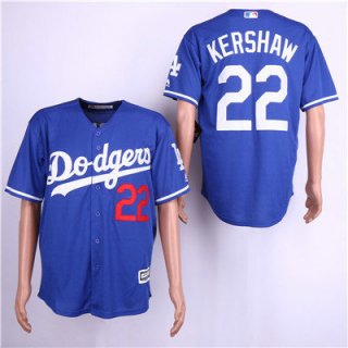 Los Angeles Dodgers 22 Clayton Kershaw Royal Cool Base Jersey