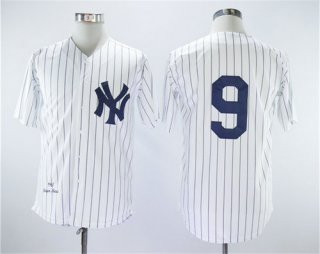 New York Yankees 9 Roger Maris White 1961 Throwback Jersey