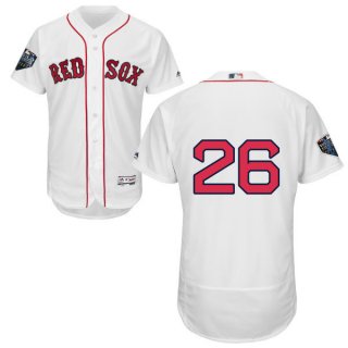 Red Sox #26 Wade Boggs White Flexbase Authentic Collection 2018 World Series Stitched MLB Jersey