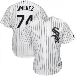 Men's Chicago White Sox #74 Eloy Jimenez White Cool Base Jersey