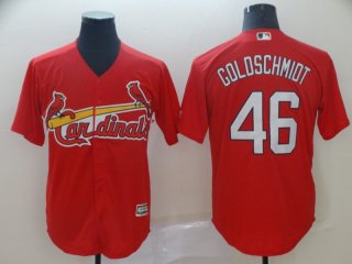 Men's St. Louis Cardinals 46 Paul Goldschmidt Red Cool Base Jersey