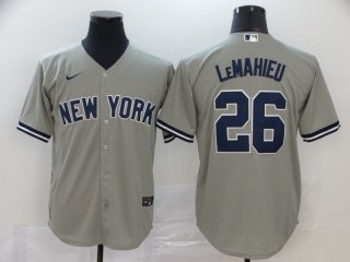 Men's New York Yankees #26 DJ LeMahieu Gray Stitched MLB Cool Base Nike Jersey