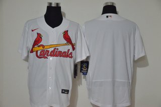 Men's St. Louis Cardinals Blank White Stitched MLB Flex Base Nike Jersey