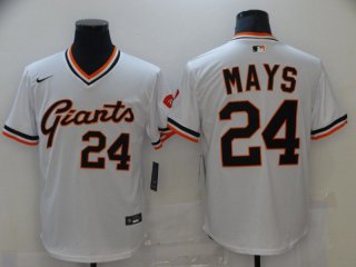 Men San Francisco Giants 24 Mays White Game 2021 Nike MLB Jersey