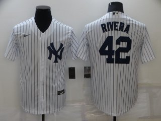 Men's New York Yankees #42 Mariano Rivera White Stitched MLB Cool Base Nike Jersey