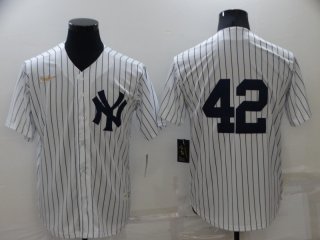 Men's New York Yankees #42 Mariano Rivera No Name White Throwback Stitched MLB Cool Base Nike Jersey