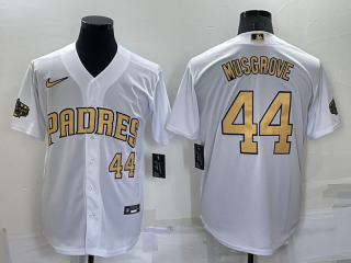 Men's San Diego Padres #44 Joe Musgrove Number White 2022 All Star Stitched Cool Base Nike Jersey