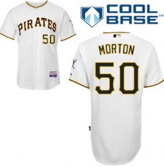 Men's Pittsburgh Pirates #50 Jameson Taillon White Home Cool Base Baseball Jersey