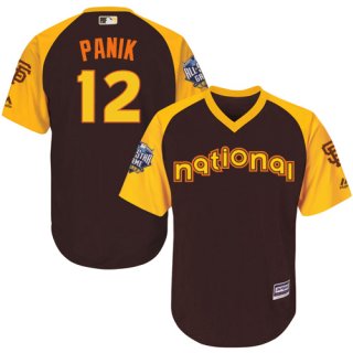 Joe Panik Brown 2016 MLB All-Star Jersey - Men's National League San Francisco Giants #12 Cool Base Game Collection