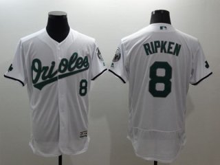 Men's Baltimore Orioles #8 Cal Ripken White Celtic Flexbase Authentic Collection Stitched MLB Jersey