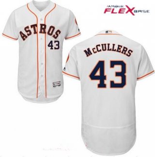 Men's Houston Astros #43 Lance McCullers Jr. White Home Stitched MLB Majestic Flex Base Jersey