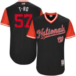 Men's Washington Nationals Tanner Roark T-Ro Majestic Navy 2017 Players Weekend Authentic Jersey