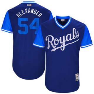 Men's Kansas City Royals Scott Alexander Alexander Majestic Royal 2017 Players Weekend Authentic Jersey