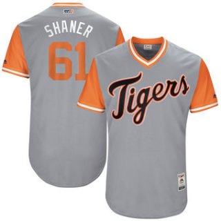 Men's Detroit Tigers Shane Greene Shaner Majestic Gray 2017 Players Weekend Authentic Jersey