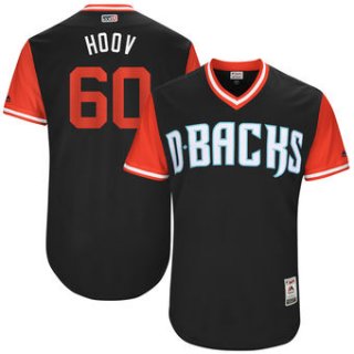 Men's Arizona Diamondbacks JJ Hoover HOOV Majestic Black 2017 Players Weekend Authentic Jersey