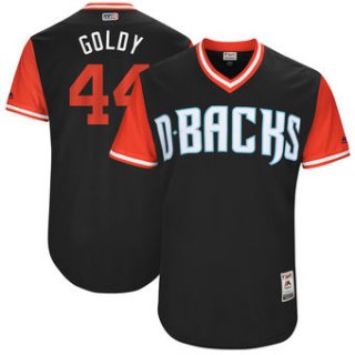 Men's Arizona Diamondbacks Paul Goldschmidt Goldy Majestic Black 2017 Players Weekend Authentic Jersey