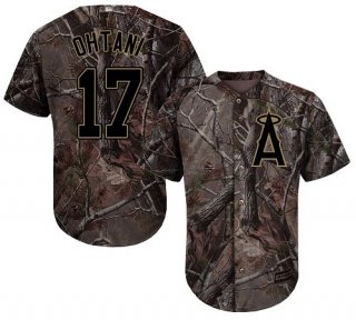 LA Angels of Anaheim #17 Shohei Ohtani Camo Realtree Collection Cool Base Stitched MLB Jersey